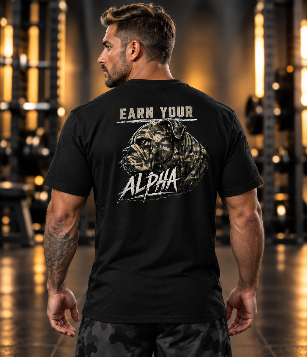 K9X EARN YOUR ALPHA  Relentless Bulldog Training Tee