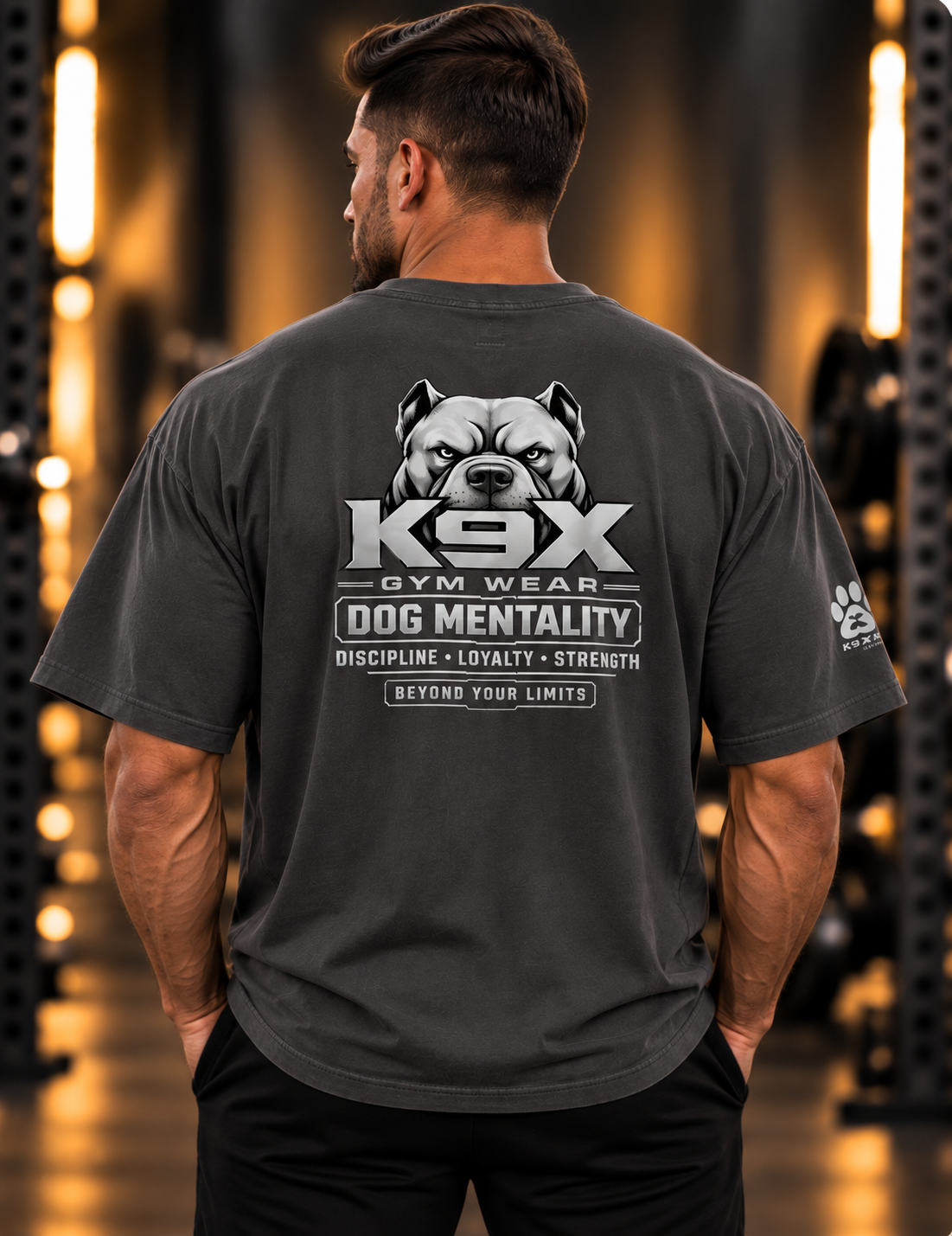 K9X Signature Men’s Oversized Faded Tee