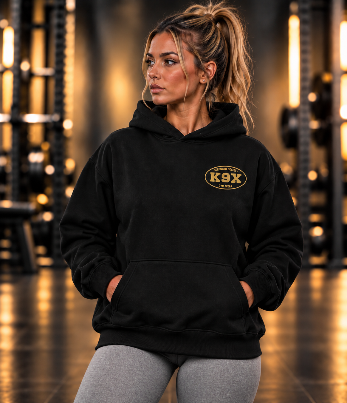 K9X Strength Society Heavyweight Oversized Fleece Hoodie