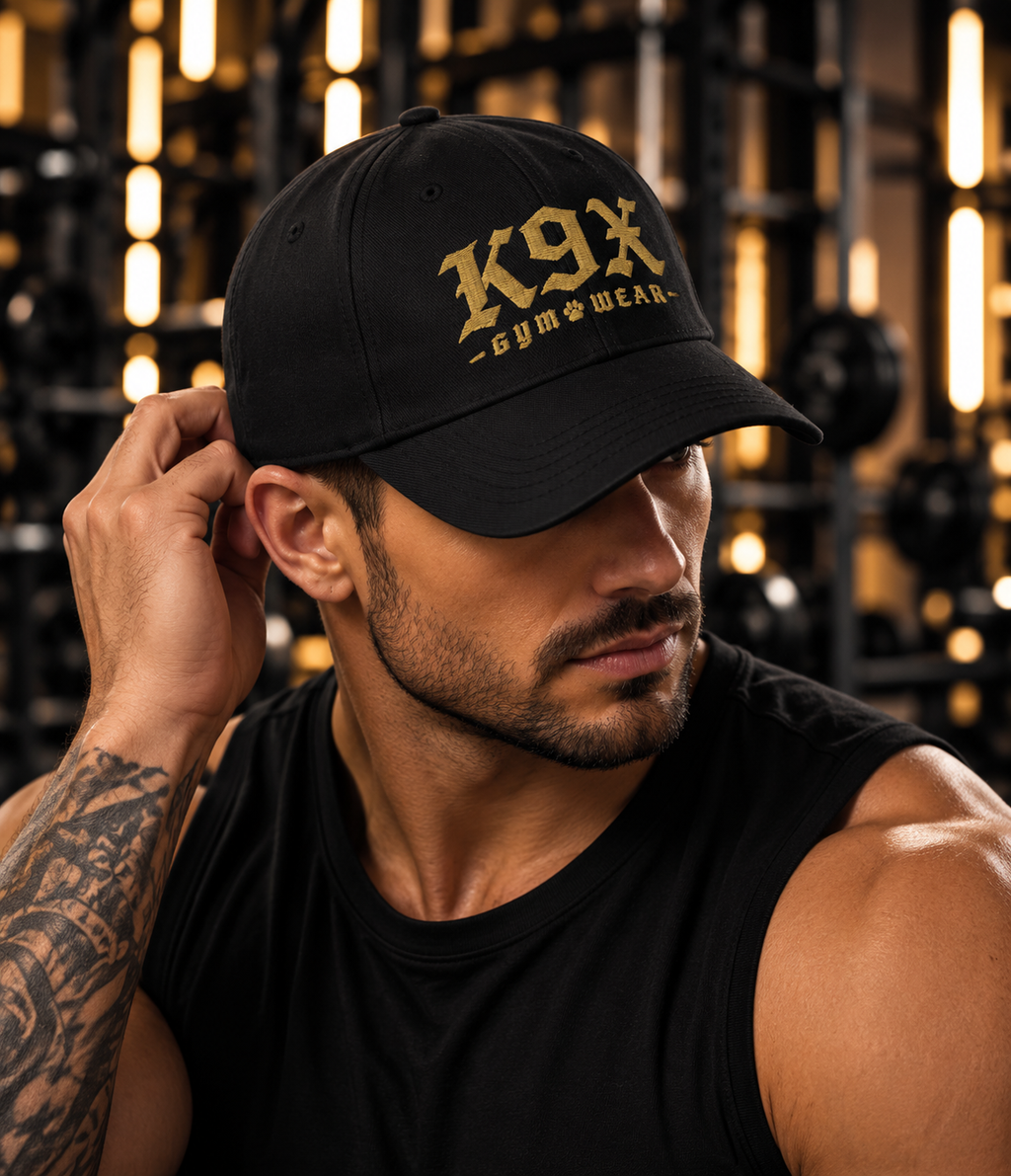 K9X Heritage Series  Old English Black Dad Cap